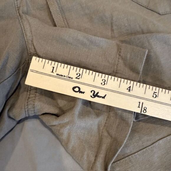 NWT EST. 1946 Linen Blend Shorts Light Brown Elastic Waist Pockets Size Medium - Picture 10 of 10